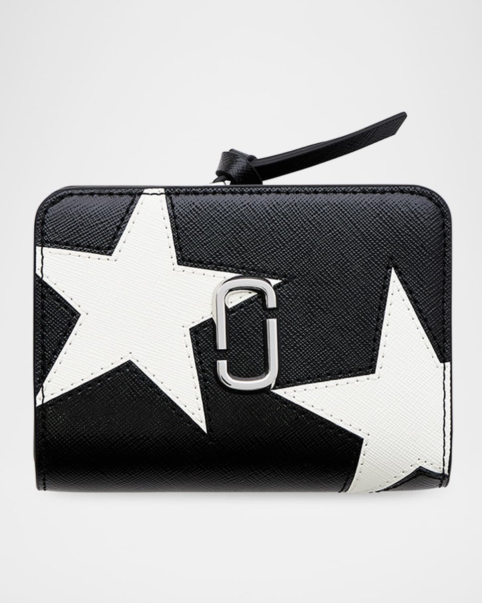 The Mini Star Coated Canvas Compact Wallet